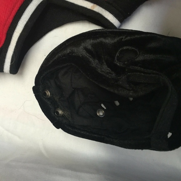 Build A Bear 3 pc Hockey Accessory Set outfit Helmet Soft Black Red Pant Shirt - Picture 4 of 5